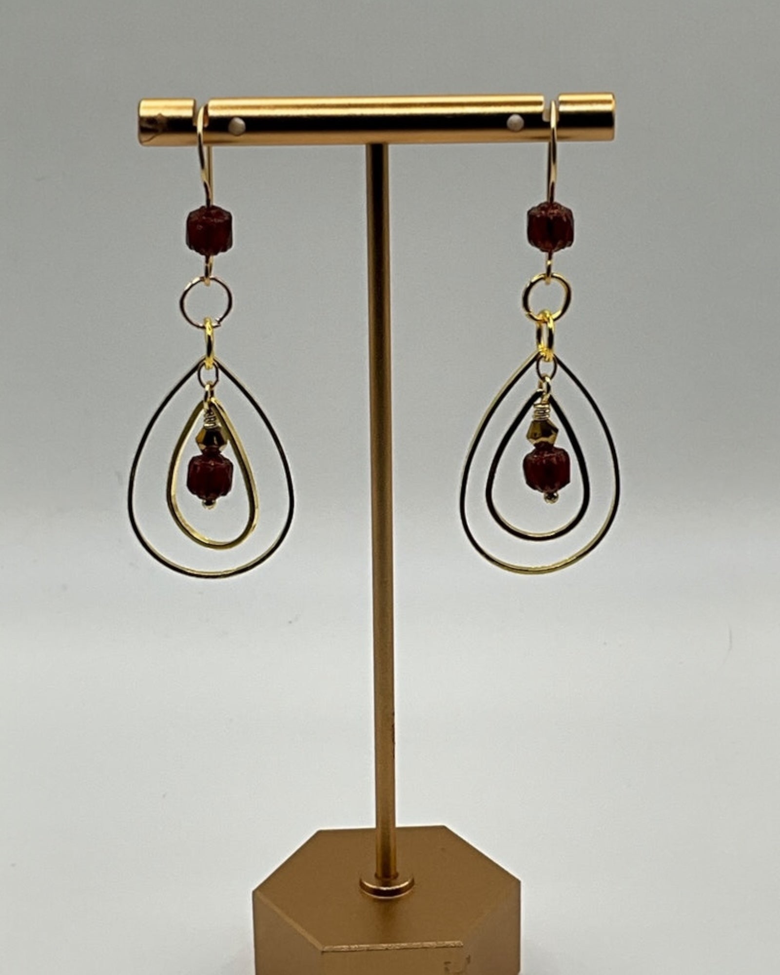 Garnet Casual Earrings