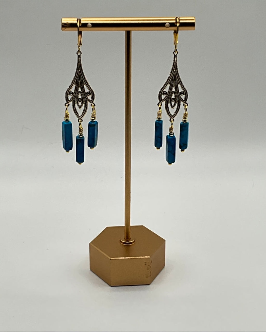 White Howlite Casual Earrings