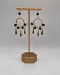 Black Agate Designer Earrings