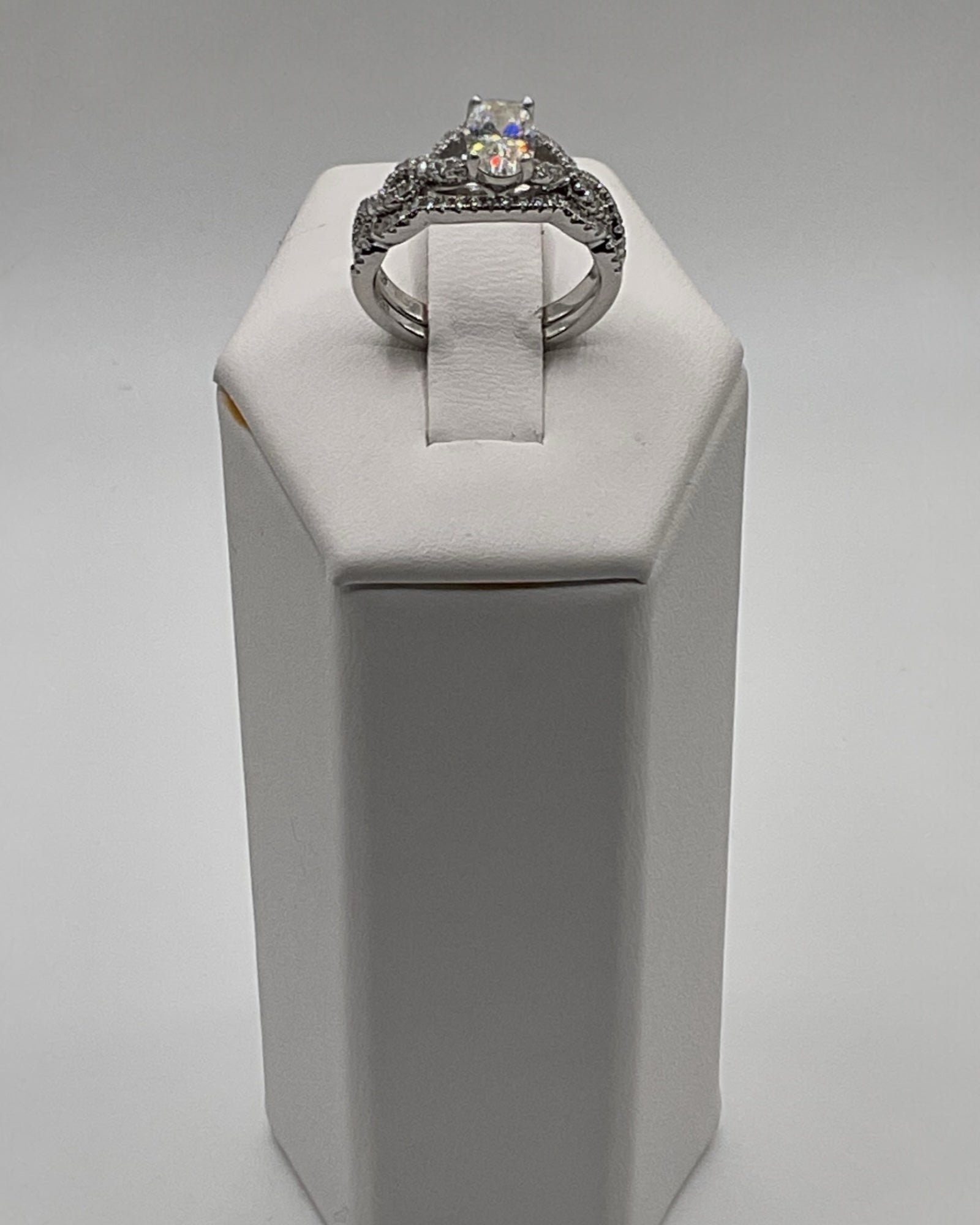 Bling Collection - Moissantie Engagement/Wedding Ring (Sterling)