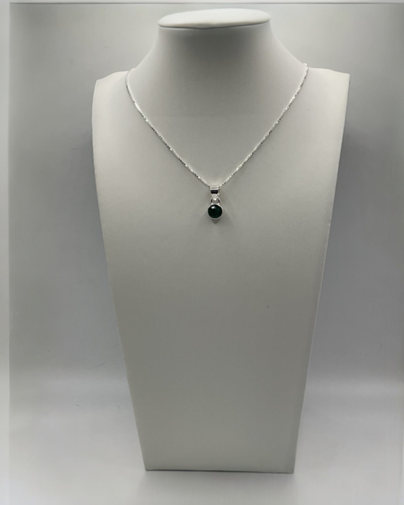 Bling Collection - Emerald Dainty Necklace (Sterling)