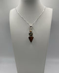 Bling Collection - Pearl, Citrine & Tiger Eye Dainty Necklace (Sterling)