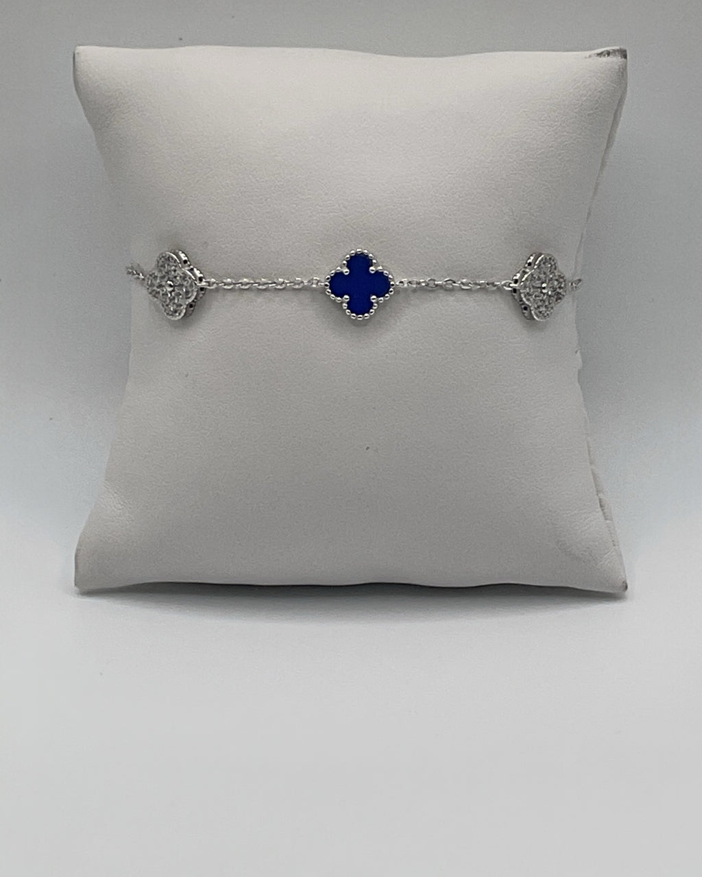 Bling Collection - Blue Sapphire Dainty Bracelet (Sterling)