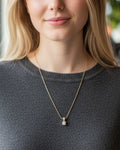 Bling Collection - Dainty Moissanite Necklace (Snake) (Sterling)