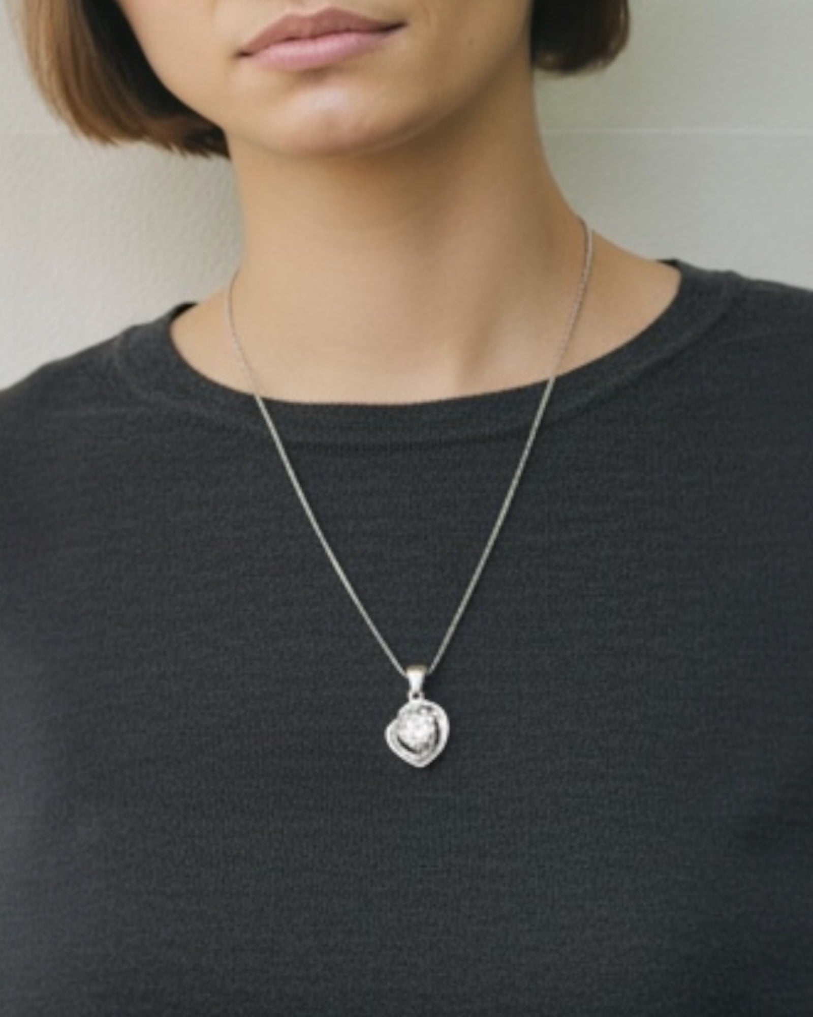 Bling Collection - Dainty Moissanite Necklace (Sterling)