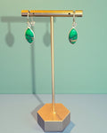Bling Collection - Irish Dahlia Dangle Designer Earrings (Sterling)