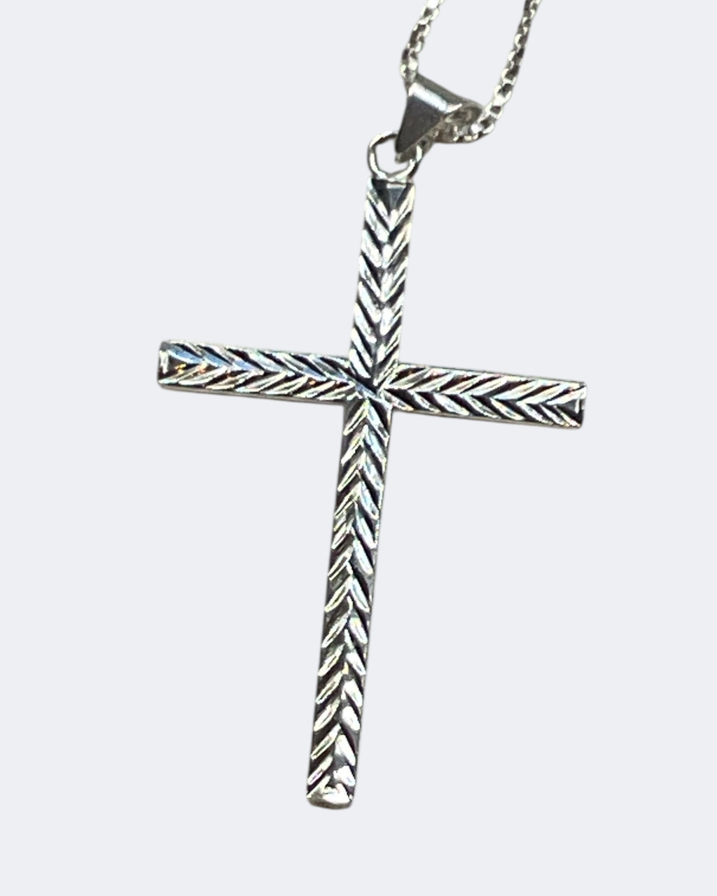 Bling Collection - Dainty Cross Necklace (Sterling)