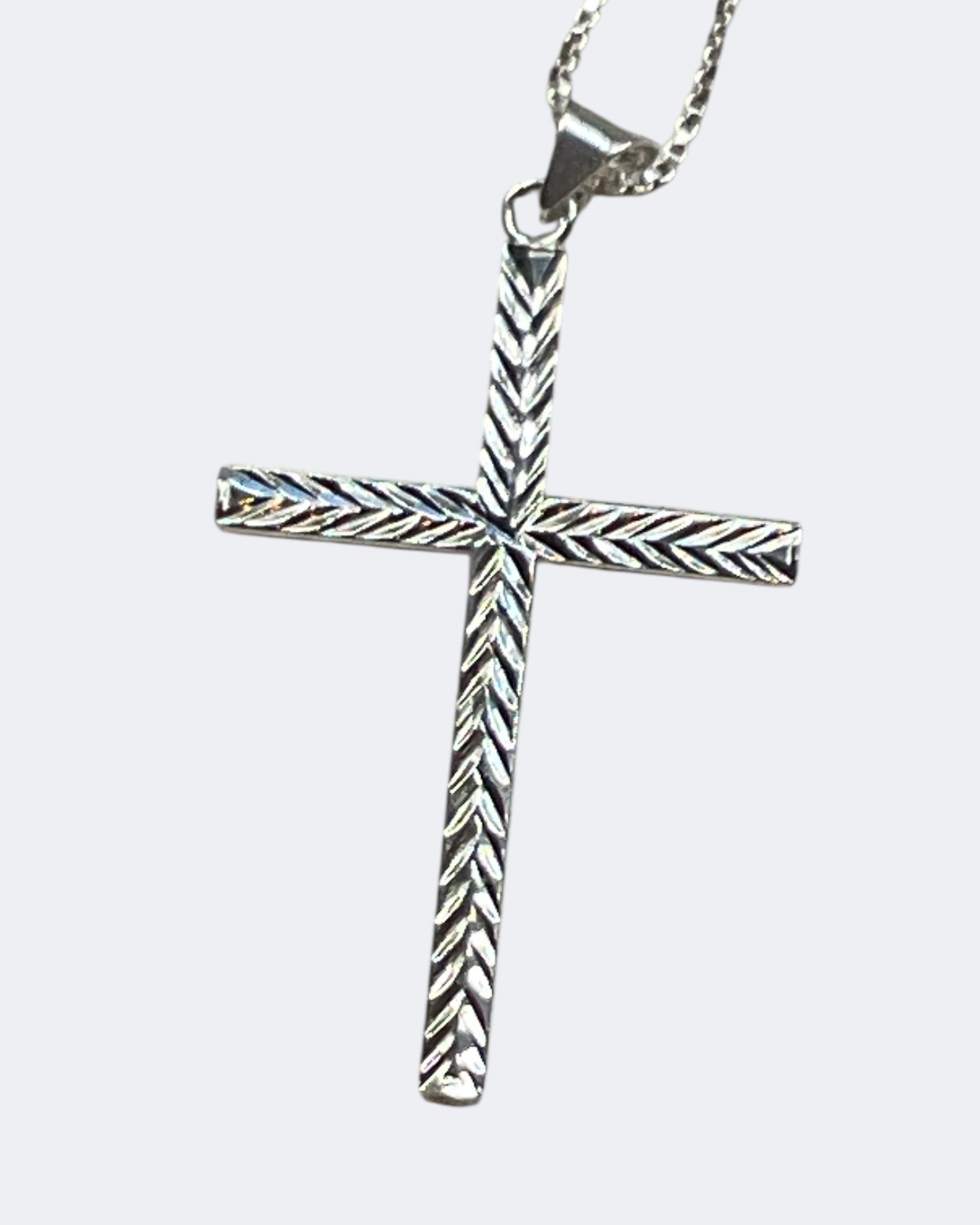 Bling Collection - Dainty Cross Necklace (Sterling)
