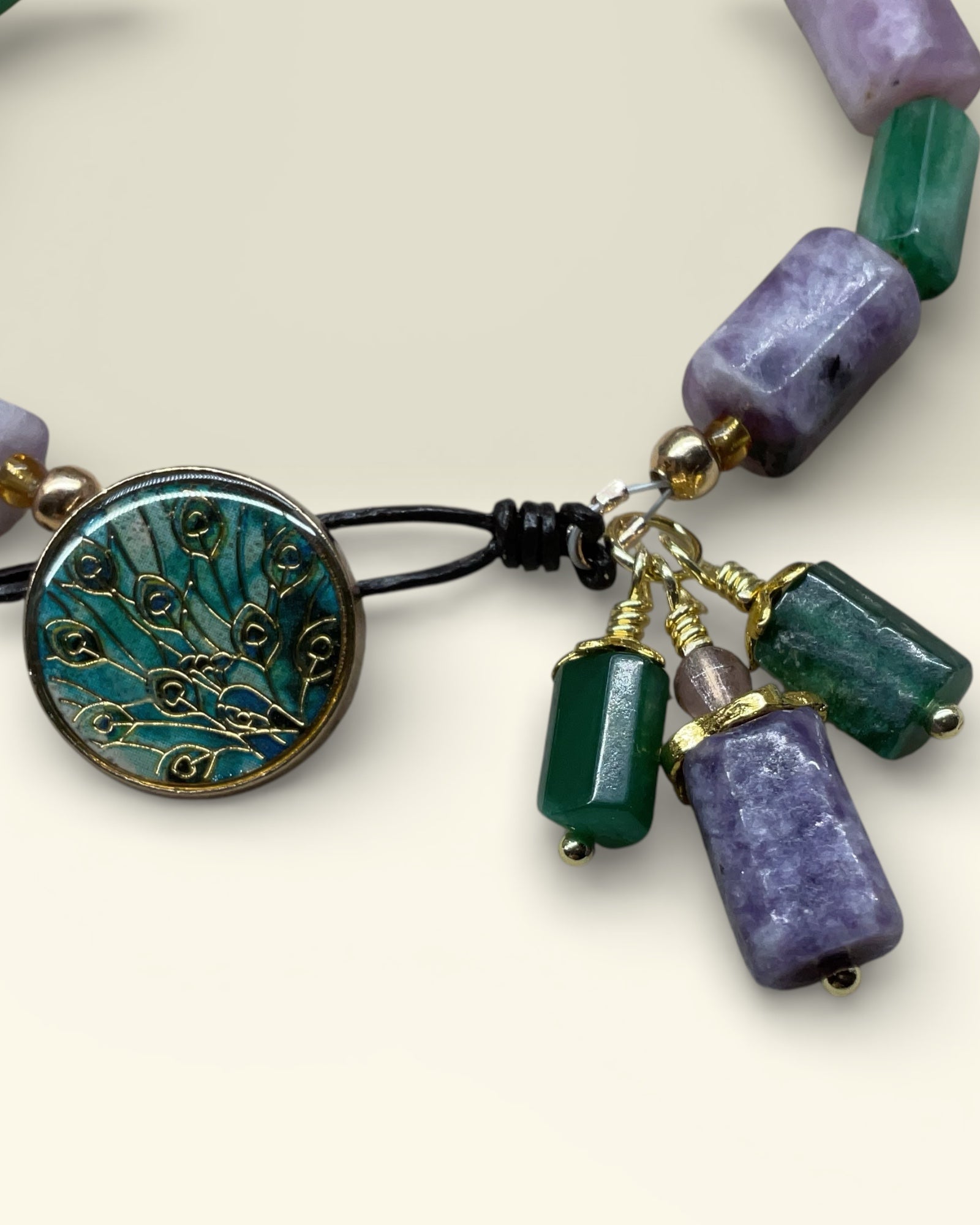 Amethyst & Chalcedony Designer Bracelet