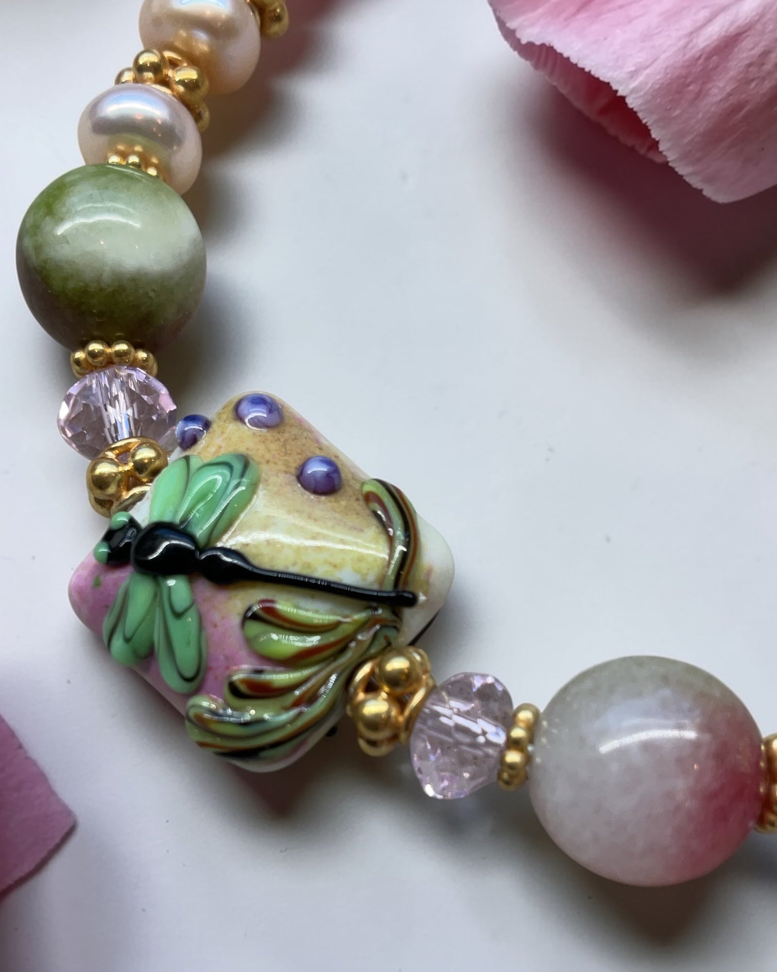 Watermelon Tourmaline Designer Bracelet