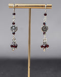 Silver Flower and Garden Designer Earrings