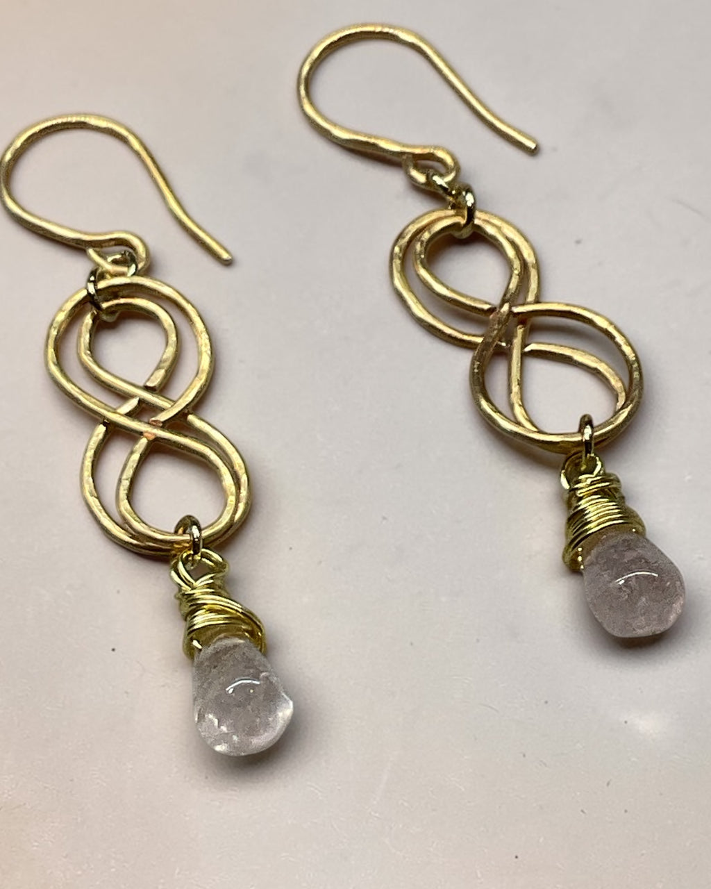 Rose Quartz Designer Earrings