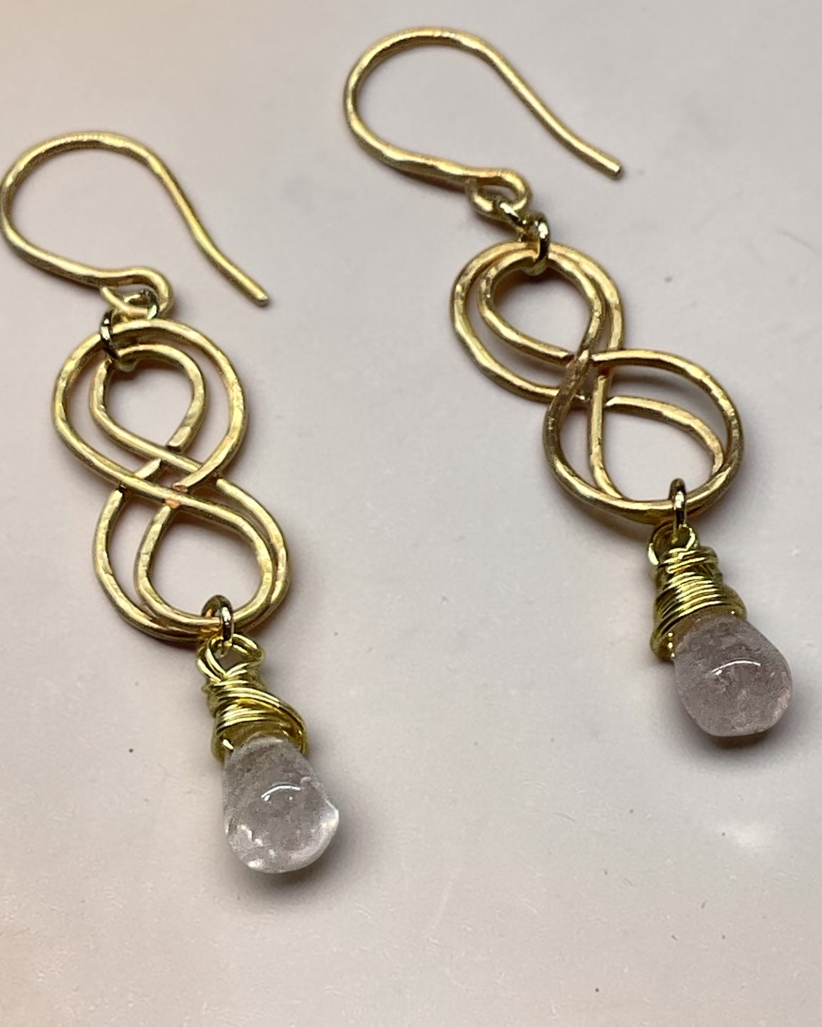 Rose Quartz Designer Earrings