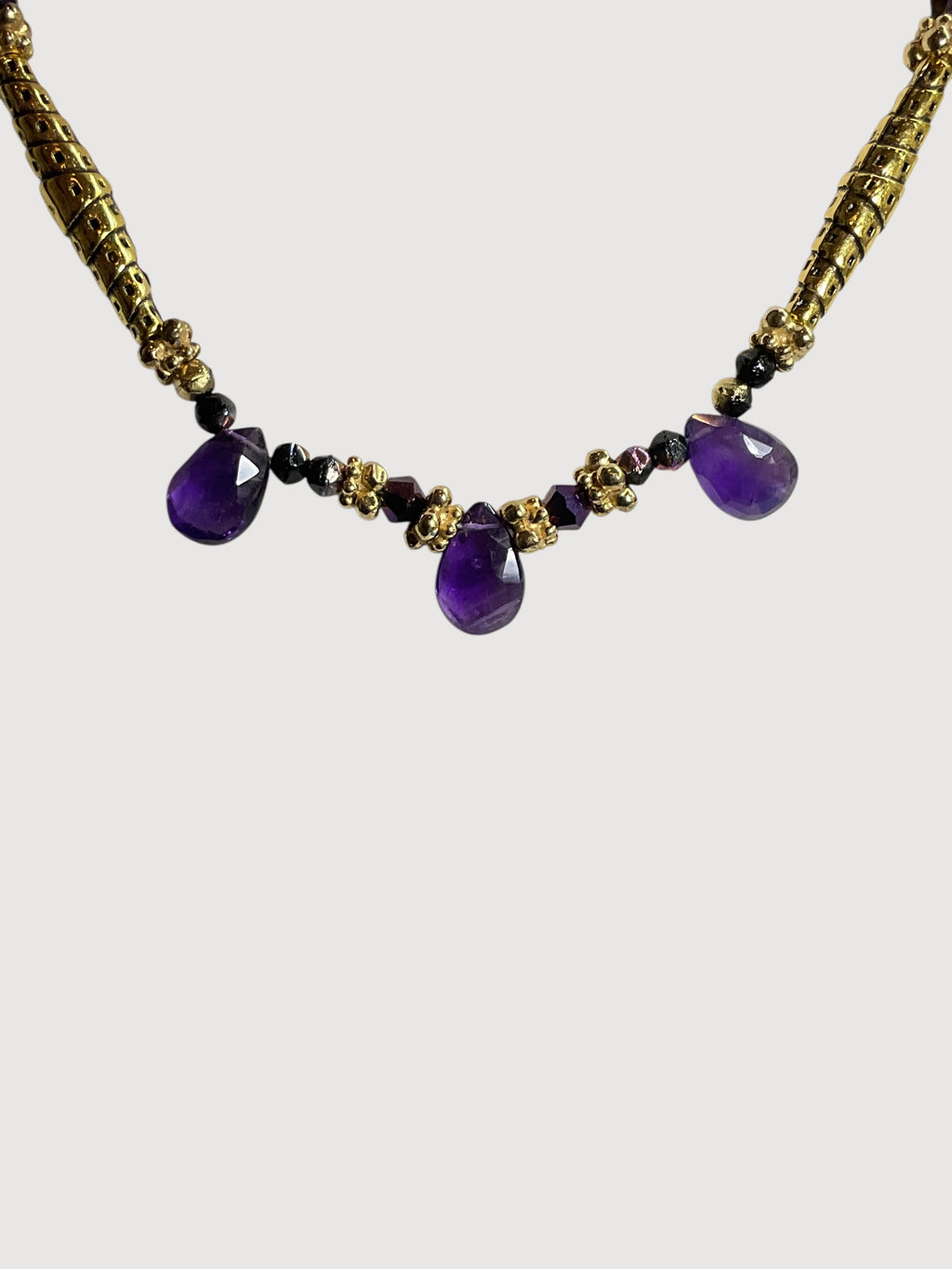 2-Piece Amethyst & Crystals Jewelry Set