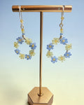 Sea Glass Daisy Designer Earrings