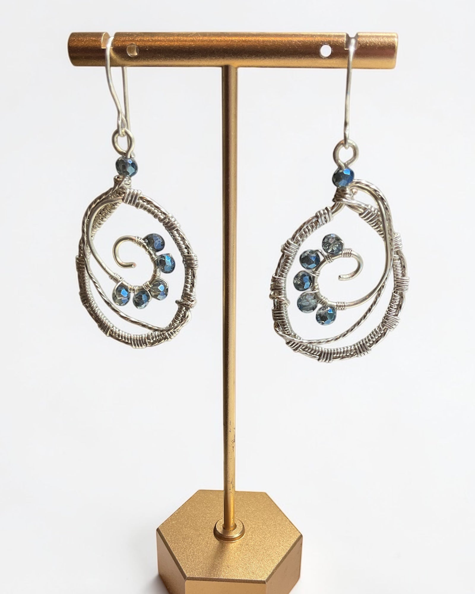 Crystal Wire Wrapped Designer Earrings