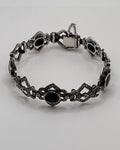 Marcasite and Black Onyx Bracelet - Estate Sale (Great Condition)