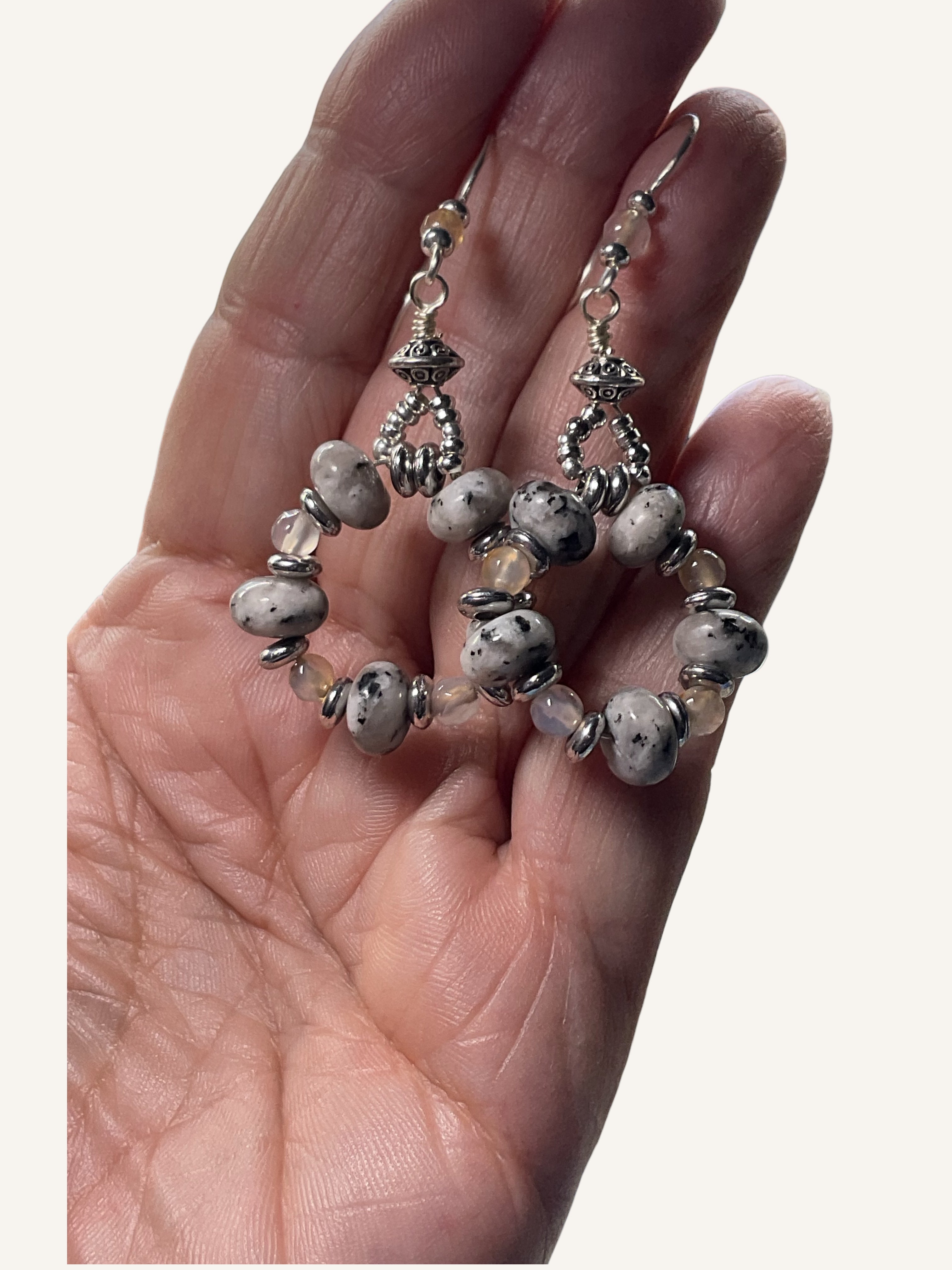 Granite Jasper Designer Earrings