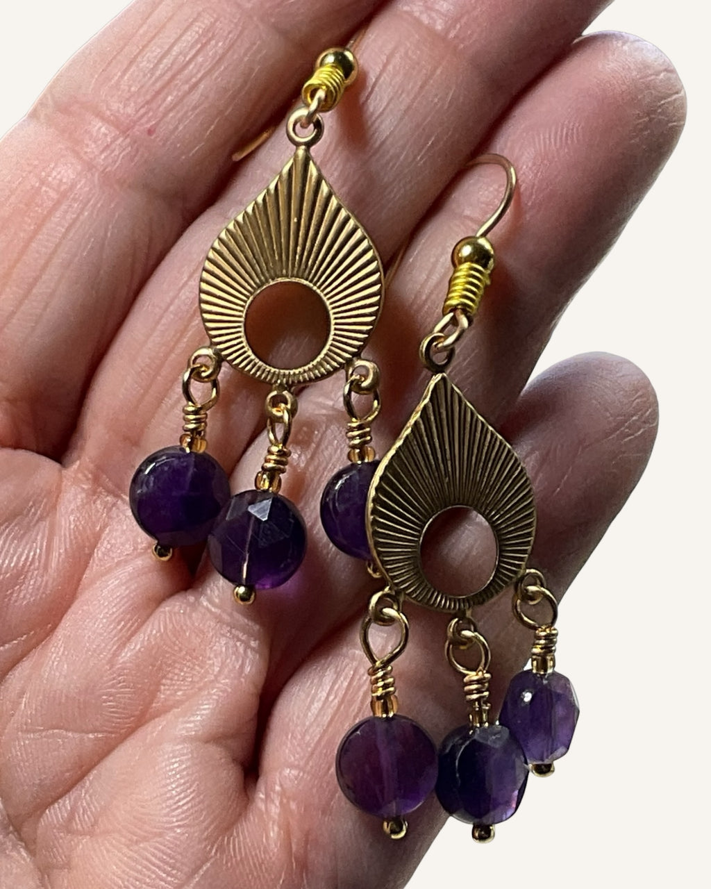 Amethyst Casual Earrings