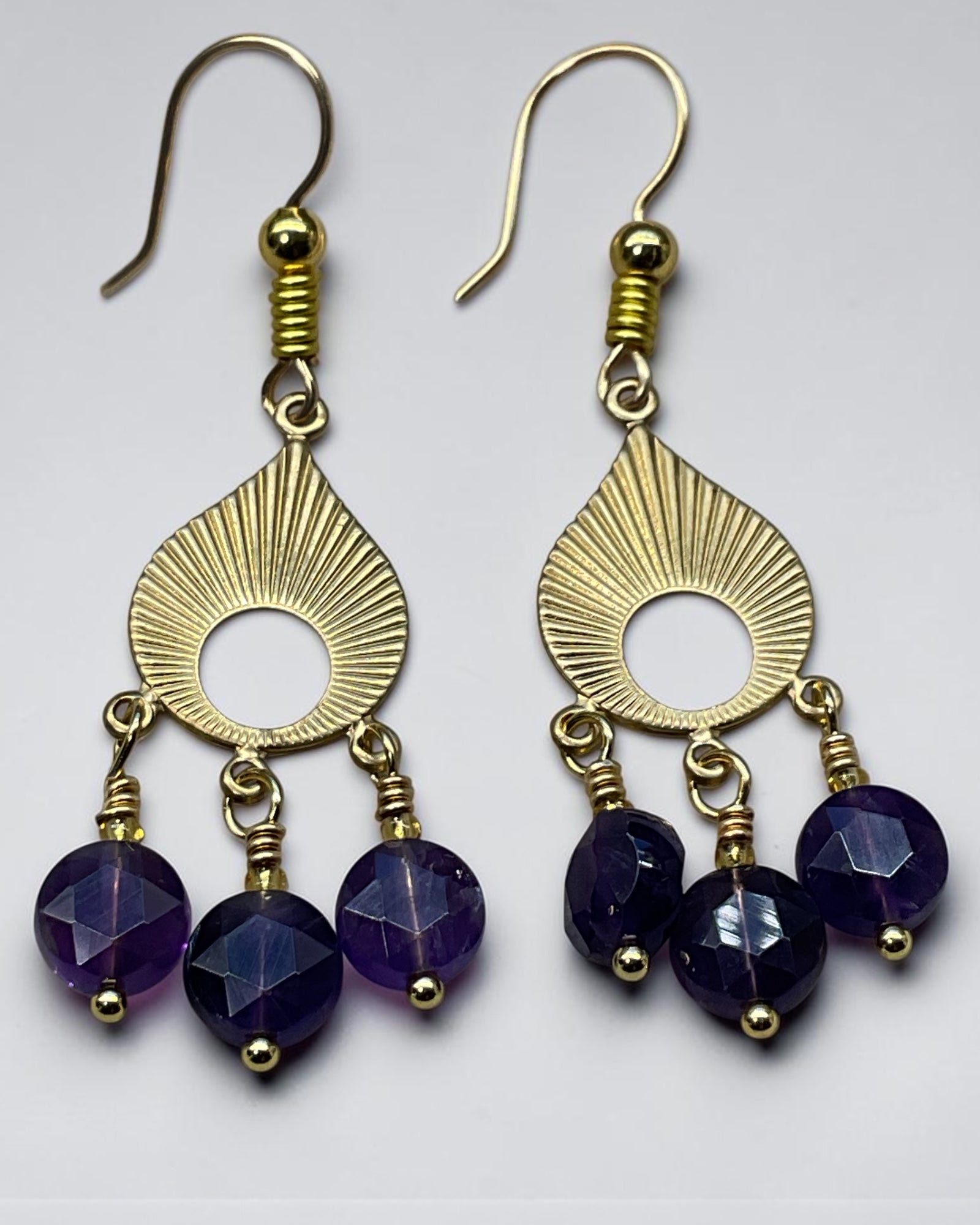 Amethyst Casual Earrings