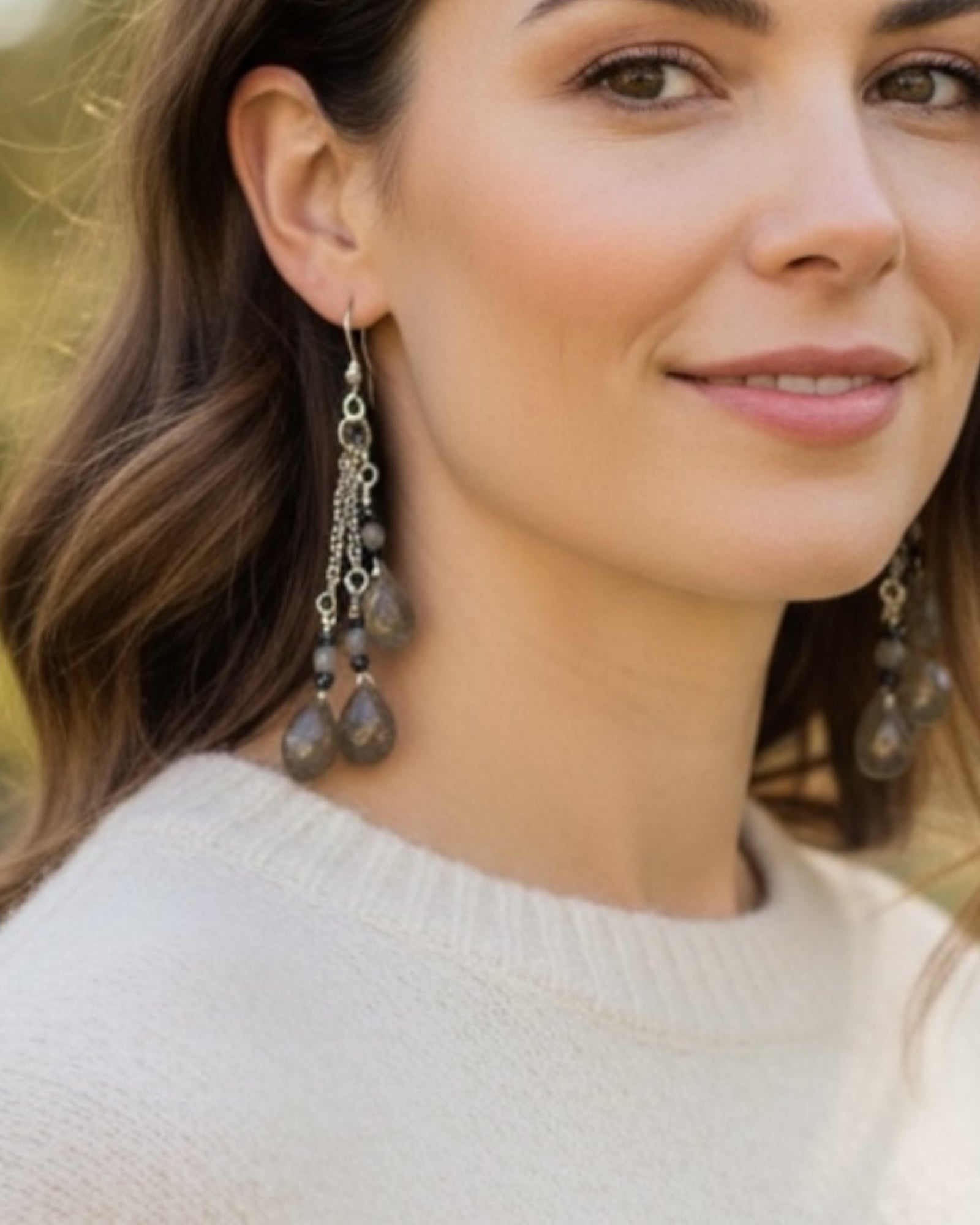Labradorite Designer Earrings