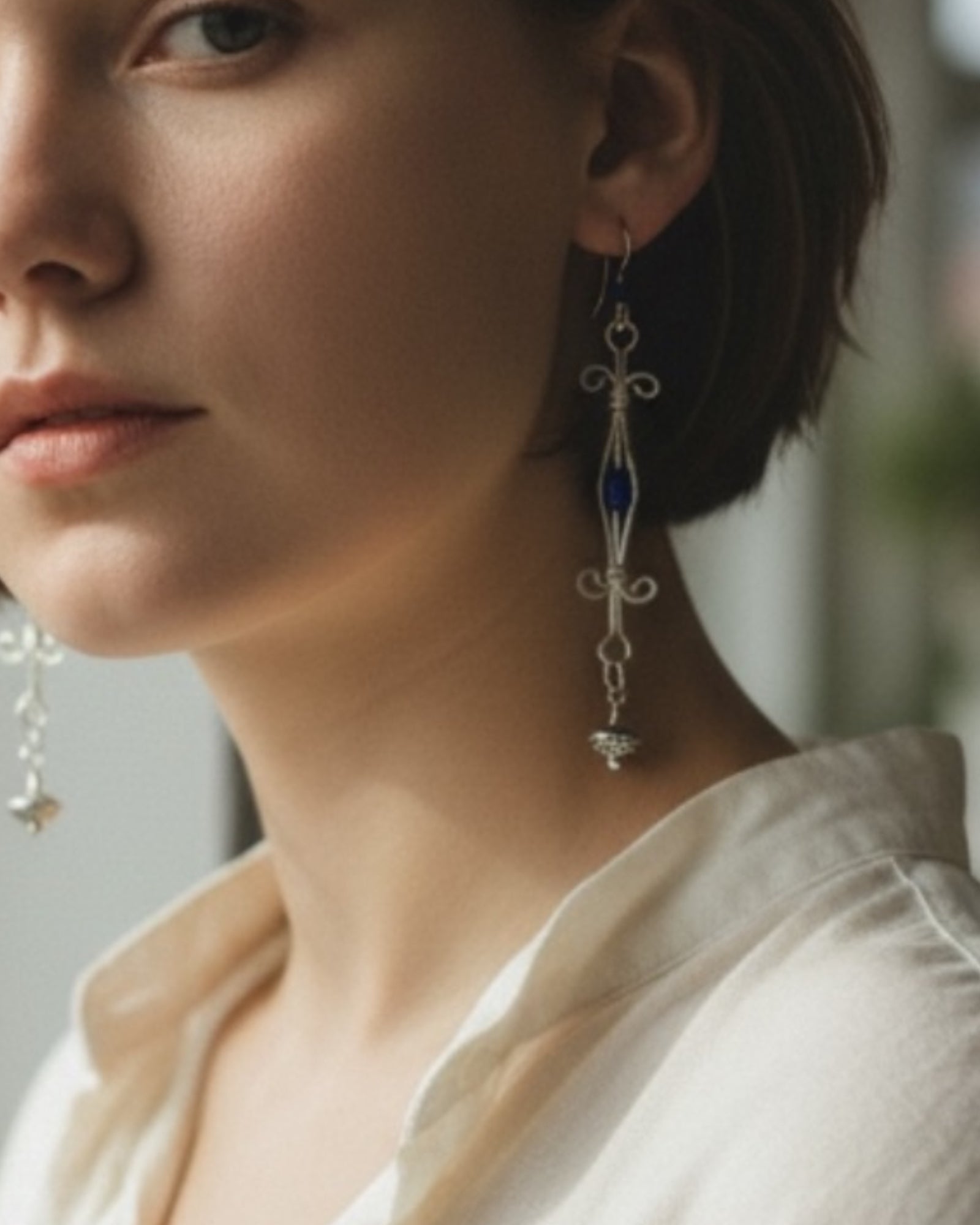 Lapis Lazuli Designer Earrings