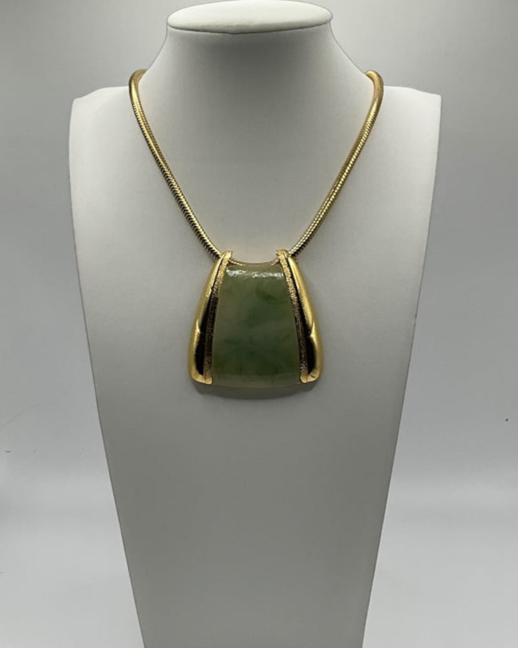 Pierre Cardin Snake Chain Pendant Necklace - Estate Sale (Great Condition)