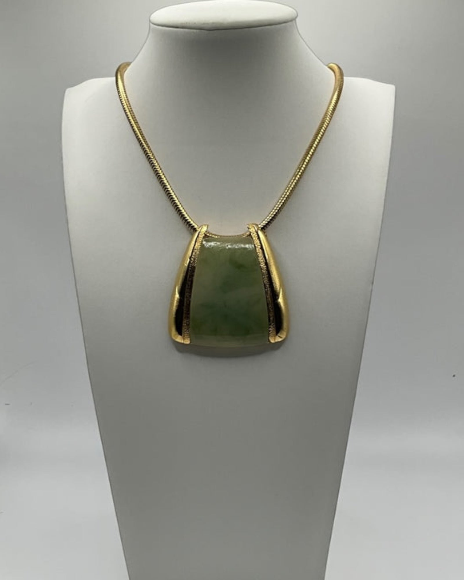 Pierre Cardin Snake Chain Pendant Necklace - Estate Sale (Great Condition)