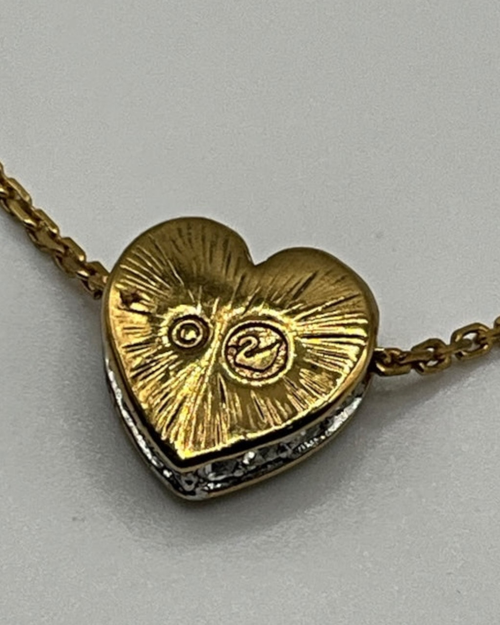 Swarovski Heart Pendant Necklace -Estate Sale (Great Condition)