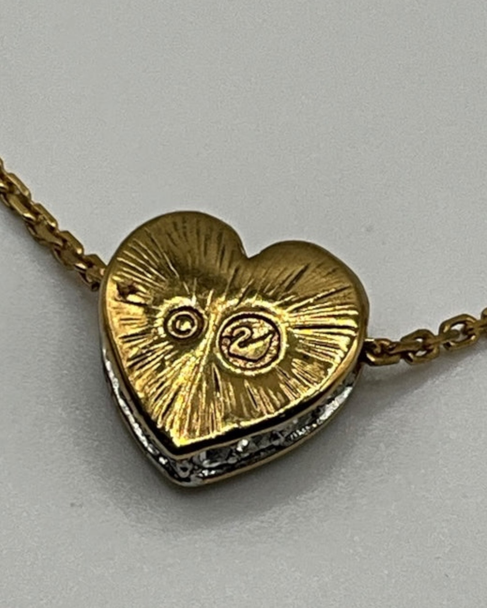 Swarovski Heart Pendant Necklace -Estate Sale (Great Condition)