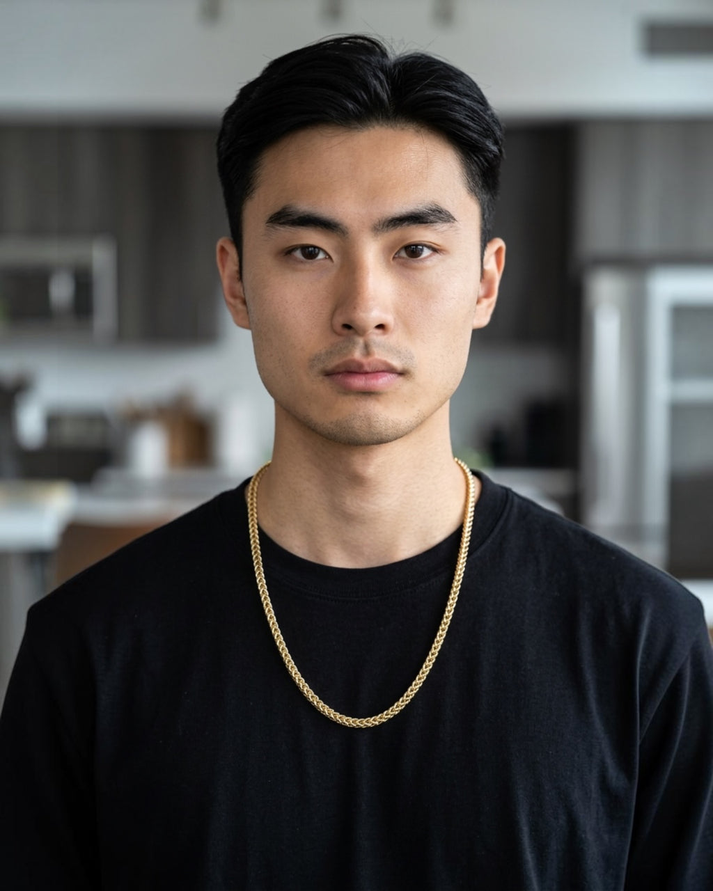 4.5 mm 24” Franco Chain 18k Gold over Brass Necklace