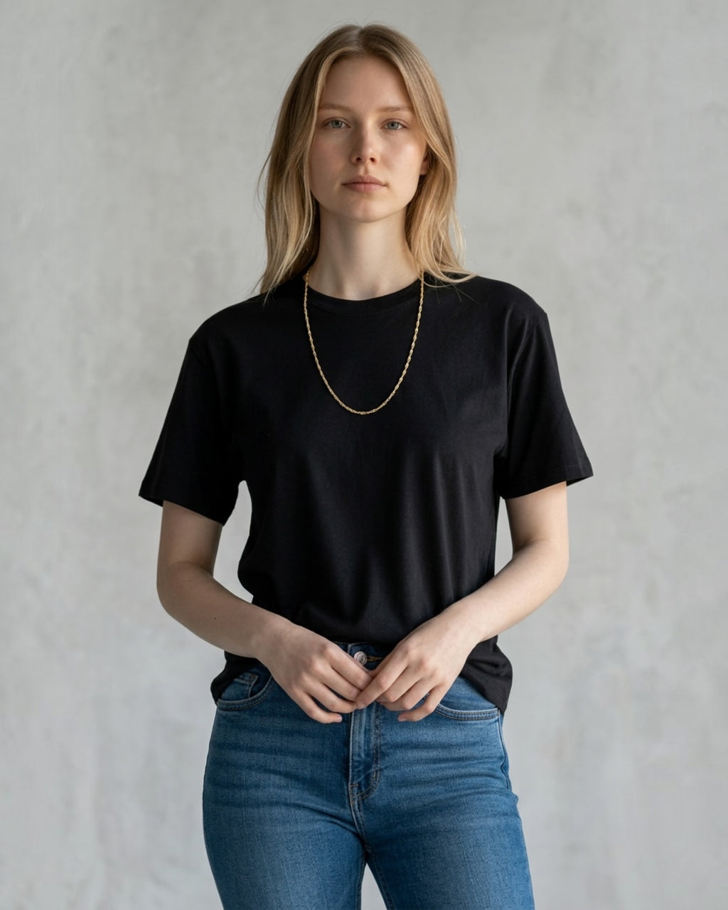 24” Singapore Link Chain Gold over Brass Necklace