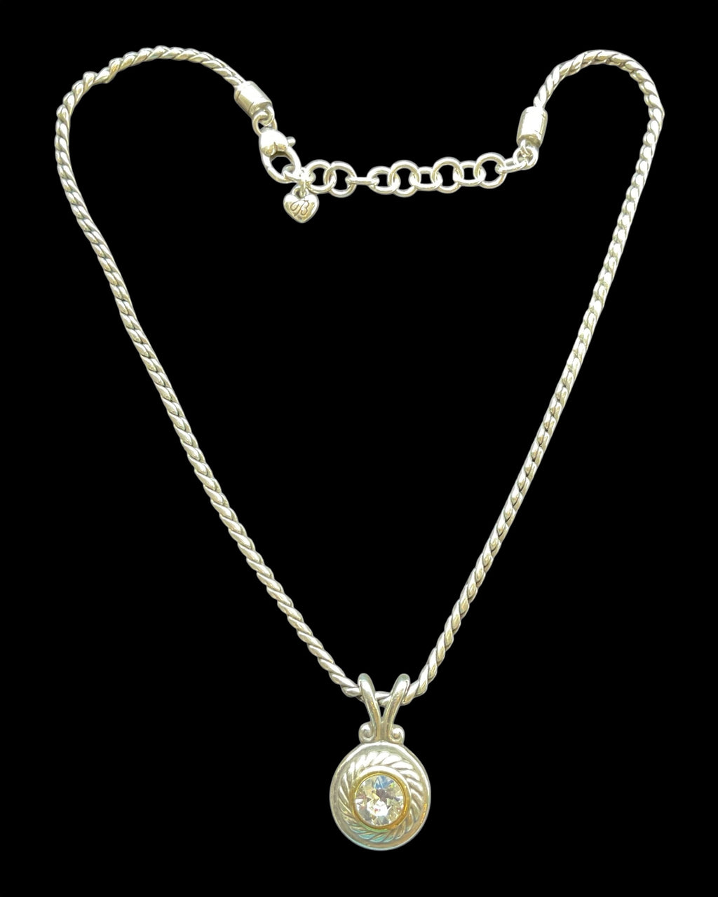 Brighton 14-16” Heiress Crystal Necklace & Matching Earrings 2-Piece Jewelry Set - Estate Sale (Great Condition)