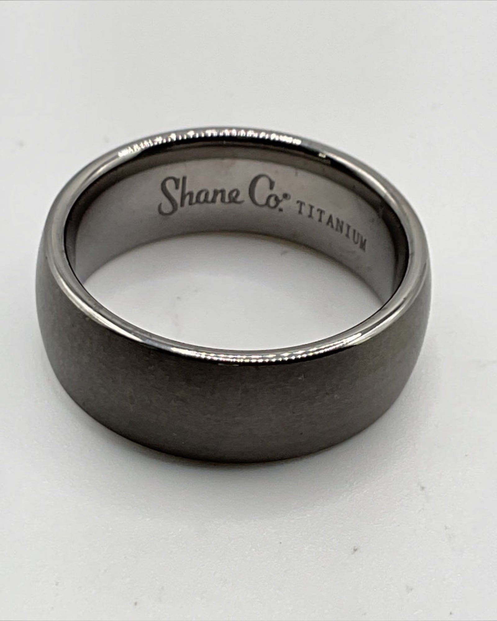 Shane Co 8mm Titanium Wedding Band – Comfort Fit – Durable & Lightweight - Estate Sale (Great Condition)